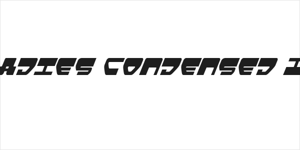 Loveladies Condensed Italic Logo