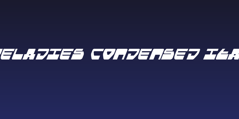 Loveladies Condensed Italic Social Header