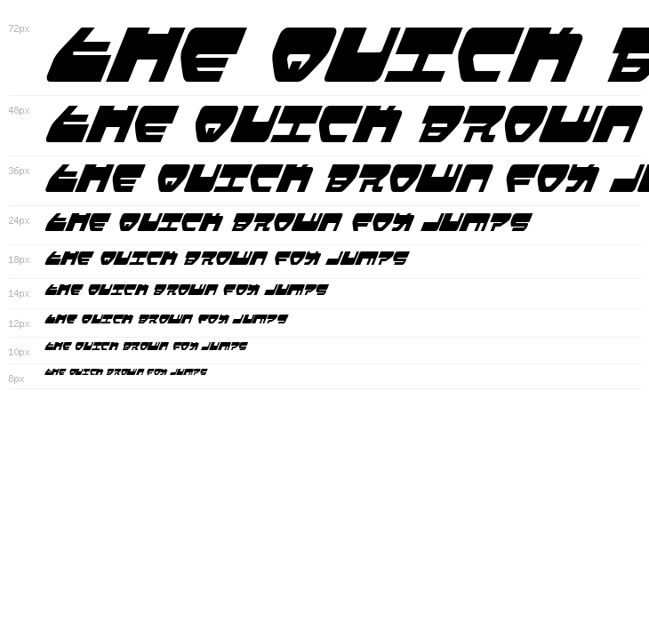 Loveladies Condensed Italic Waterfall