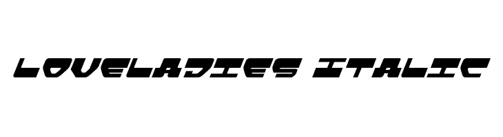 Loveladies Italic  Frei Schriftart Herunterladen