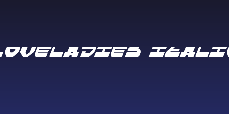 Loveladies Italic Social Header