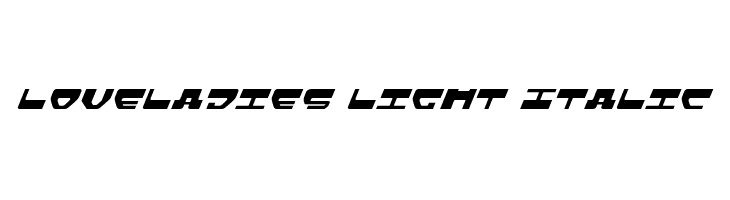 Loveladies Light Italic  नि: शुल्क फ़ॉन्ट्स डाउनलोड