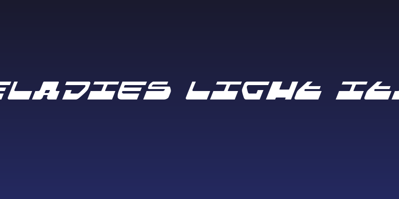 Loveladies Light Italic Social Header