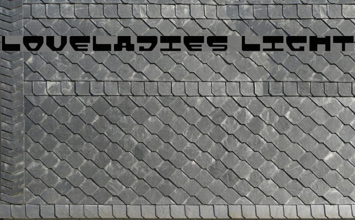 Loveladies Light Font examples