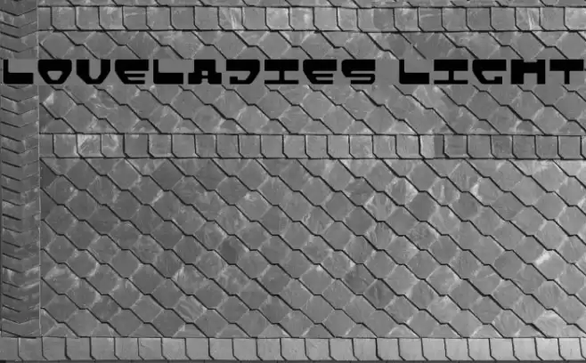 Loveladies Light Font examples