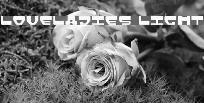 Loveladies Light Font examples