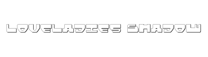 Loveladies Shadow  フリーフォントのダウンロード