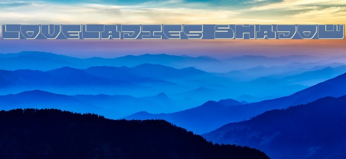 Loveladies Shadow Font examples