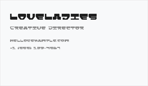 Loveladies Business Card