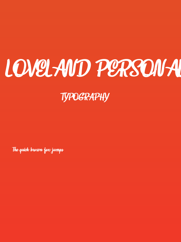 Loveland Personal Use Poster