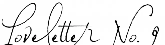 Loveletter No. 9  Free Fonts Download