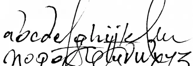 Loveletter No. 9 Font LOWERCASE