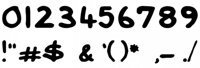 LovelexieHandwritten フォント その他の文字