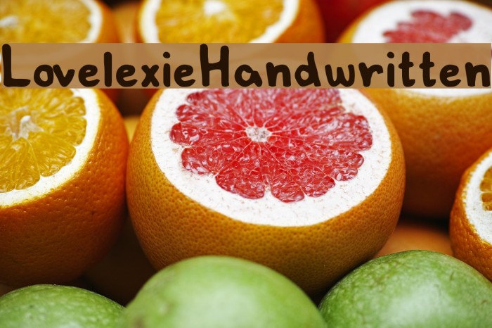 LovelexieHandwritten Font examples