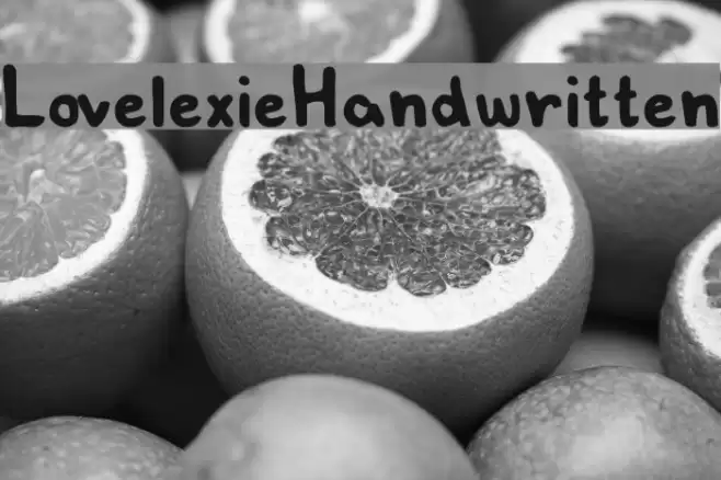 LovelexieHandwritten フォント examples