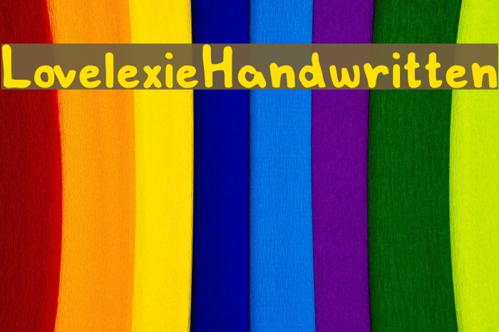 LovelexieHandwritten Font examples
