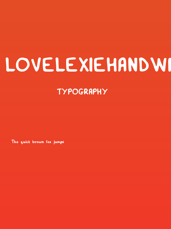 LovelexieHandwritten Poster