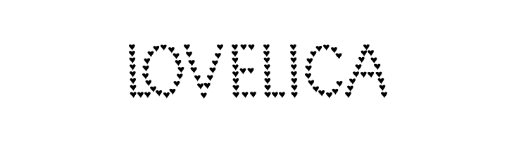 Lovelica Schriftart