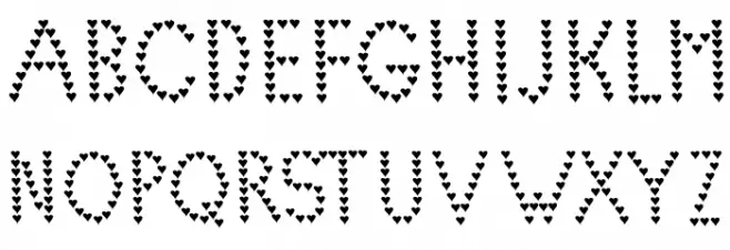 Lovelica Font Litere mari
