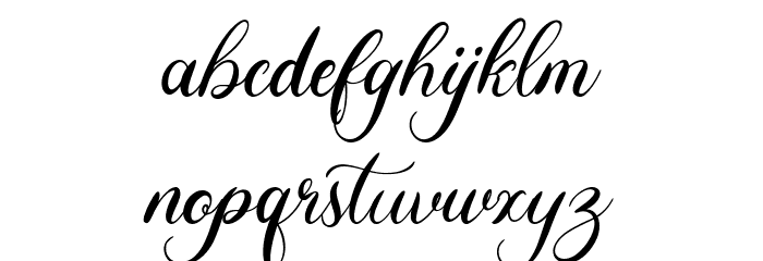 Loveline Glamour Font LOWERCASE
