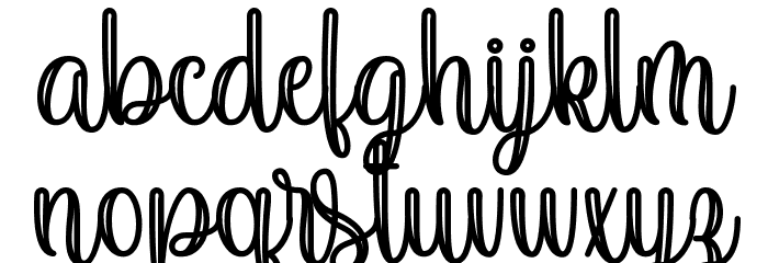 Loveline Font LOWERCASE