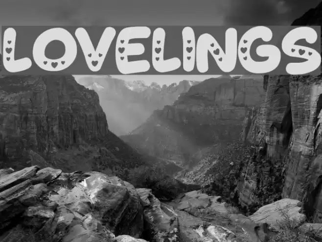 Lovelings Font examples
