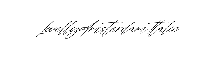 Lovelly Amsterdam Italic  フリーフォントのダウンロード