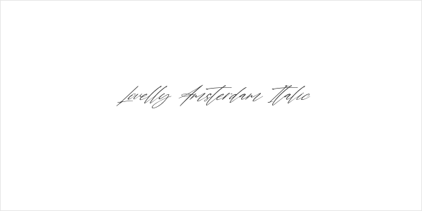 Lovelly Amsterdam Italic Logo