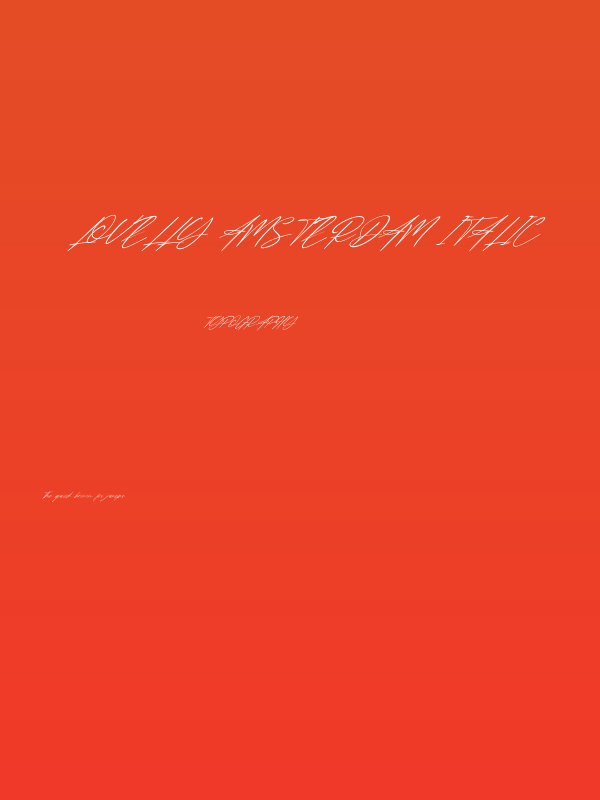 Lovelly Amsterdam Italic Poster