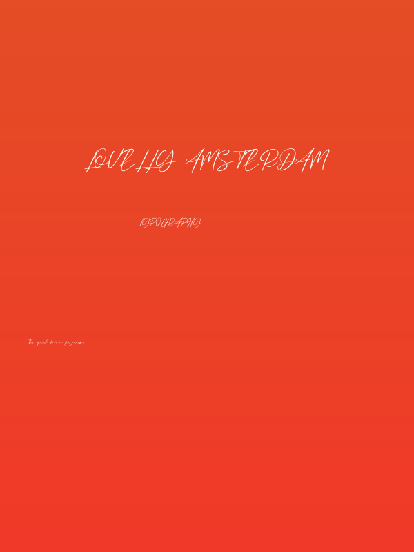 Lovelly Amsterdam Poster