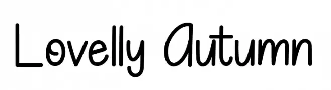 Lovelly Autumn  नि: शुल्क फ़ॉन्ट्स डाउनलोड