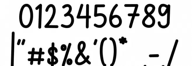 Lovelly Autumn Font OTHER CHARS