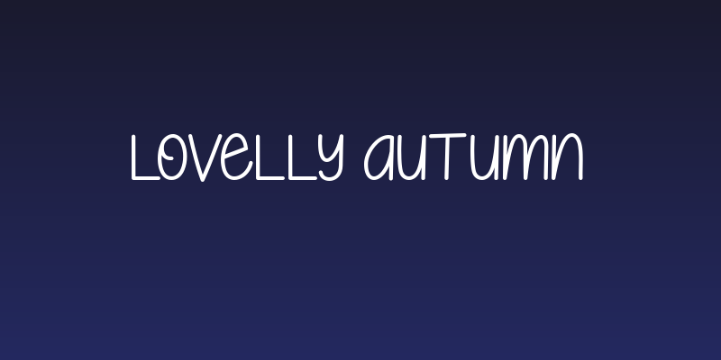 Lovelly Autumn Social Header