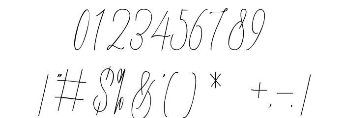 Lovellyana Free Font OTHER CHARS