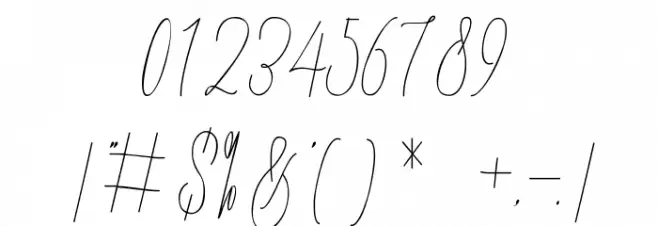 Lovellyana Free Font OTHER CHARS