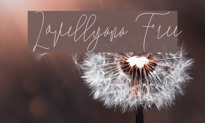 Lovellyana Free Font examples