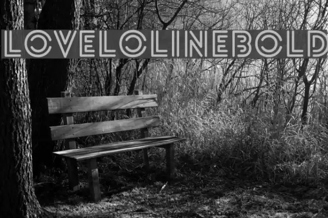 LoveloLineBold Font examples