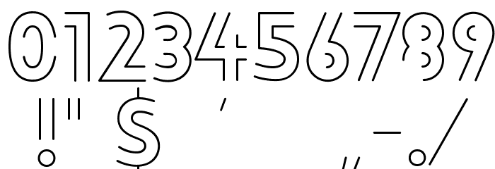 LoveloLineLight Font OTHER CHARS