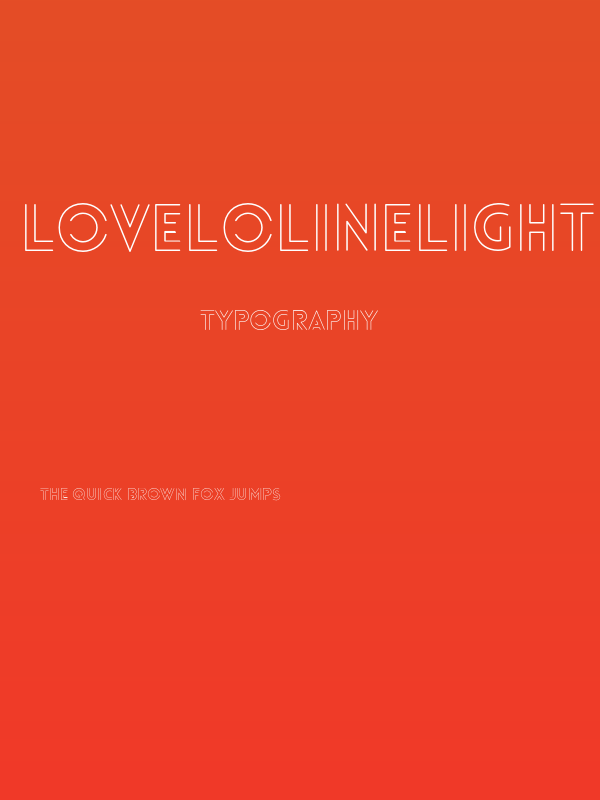 LoveloLineLight Poster