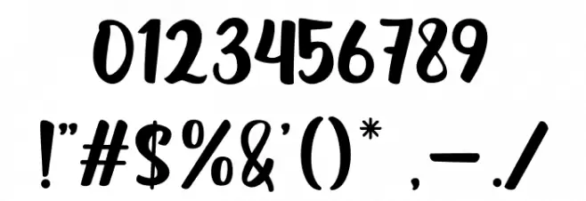 Lovely Aisha Font OTHER CHARS