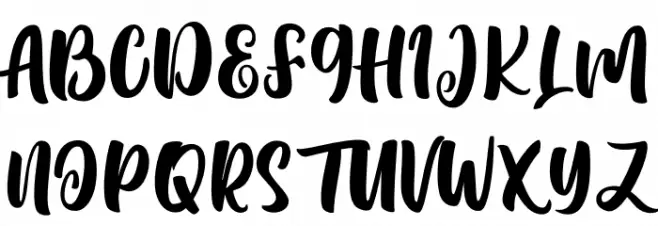 Lovely Aisha Schriftart Groß
