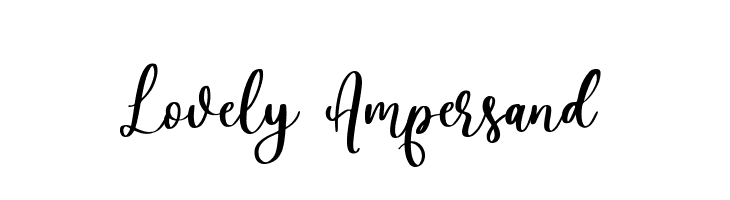 Lovely Ampersand  免费字体下载