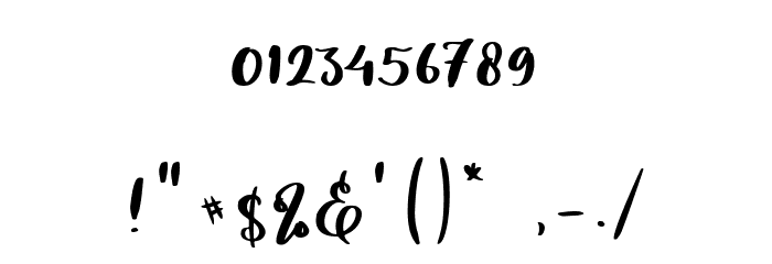 Lovely Ampersand フォント その他の文字