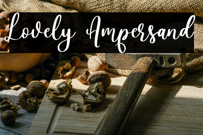 Lovely Ampersand Example 2