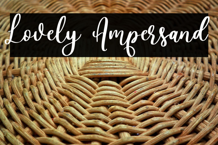 Lovely Ampersand Example 3