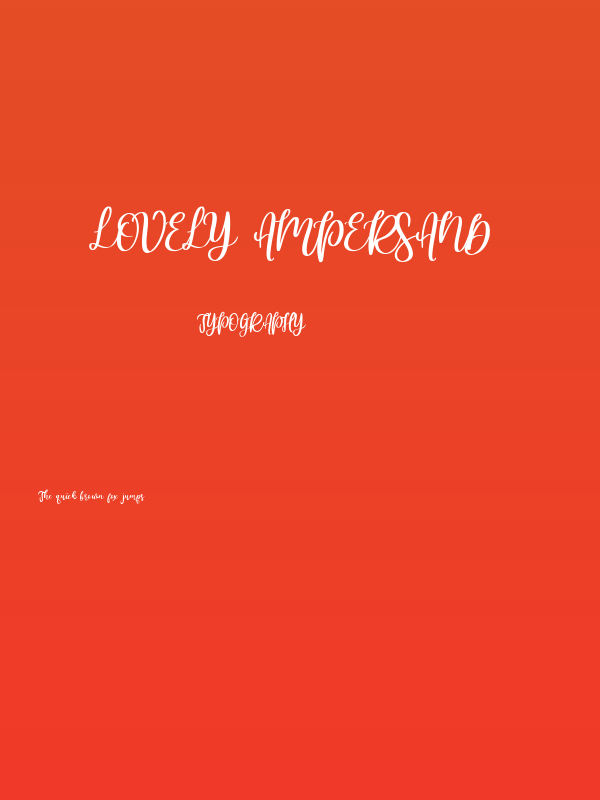 Lovely Ampersand Poster