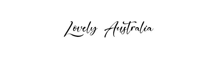 Lovely Australia  フリーフォントのダウンロード