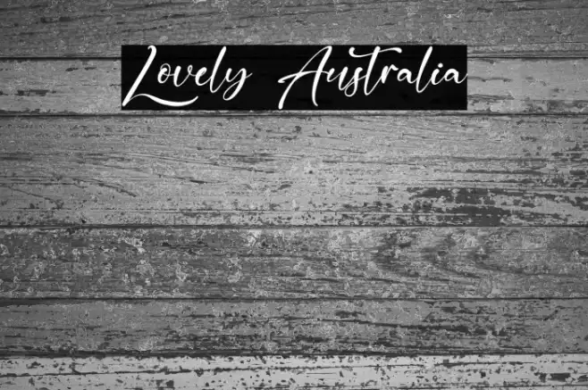 Lovely Australia Example 1