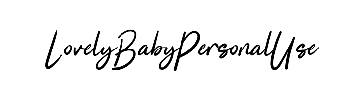 Lovely Baby Personal Use  Frei Schriftart Herunterladen