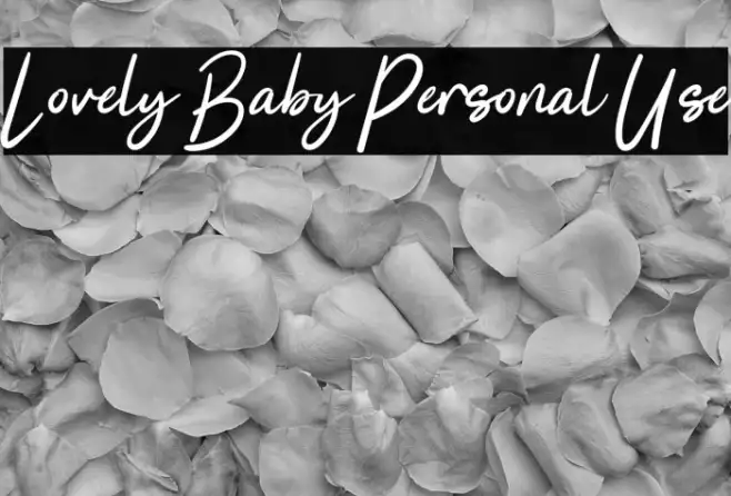 Lovely Baby Personal Use Example 1